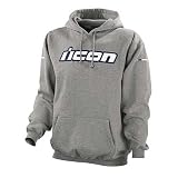 Icon Men's Slant Hoody Sweatshirt Heather XL