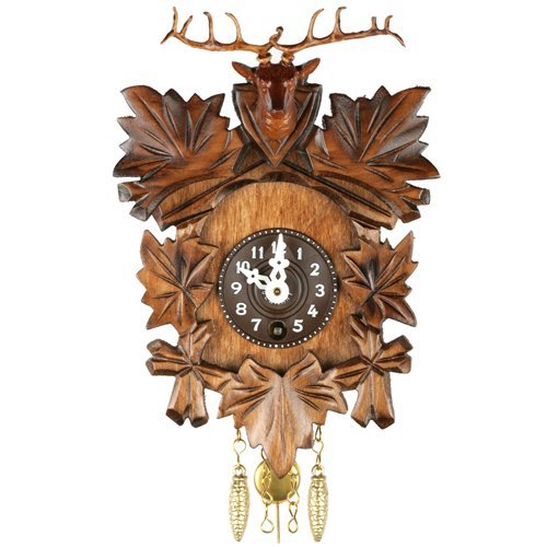 Deer Head Key Wound - Wood