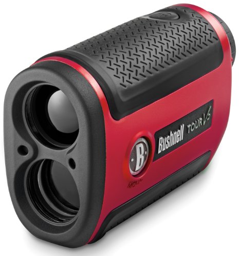 Bushnell Tour V2 Limited Edition Red Rangefinder with Golf Cart/Bag Mount