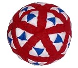 Super Hero Red, White & Blue 152-Panel Hacky Sack / Footbag - Comes with Tips & Game Instructions -
