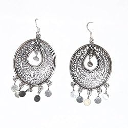 Sterling Silver Earrings for Girls 2.50 inches (ers207)