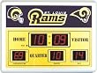 St. Louis Rams Scoreboard Clock Thermometer 14"x19" ScoreBoard/Clock/Therm-St. Louis Rams - NFL Foot