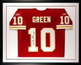 Trent Green Kansas City Chiefs Framed Autographed Red Jersey