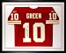 Trent Green Kansas City Chiefs Framed Autographed Red Jersey