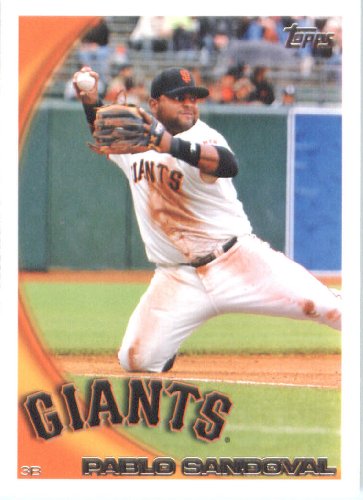 2010 Topps Baseball Card #190 Pablo Sandoval San Francisco Giants - Mint Condition - Shipped In Protective ScrewDown Display Case!