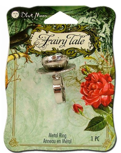 Blue Moon Beads ZP-001-21990 Fairy Tale Silver Metal Teacup Ring