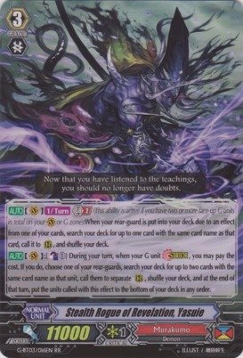 Cardfight!! Vanguard TCG - Stealth Rogue of Revelation, Yasuie (G-BT03/016EN) - G Booster Set 3: Sovereign Star Dragon