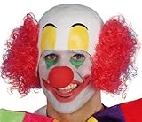 Smiffy'S Clown Head Rubber Top With Hair