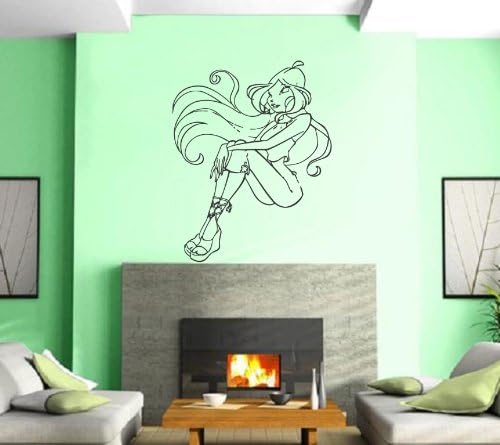 Animation Hair Beauty Salon Sexy Hot Girl Wall Art Decor Vinyl Sticker z267