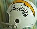 Lance Alworth autographed Chargers throwback mini helmet