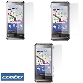 Premium Clear Durable Reusable LCD Screen Protector-3 Packs for Verizon Samsung Omnia i910 Smartphone