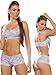 Sexy Lilac Purple Lace Tank Crop Top Bra and Panties Set