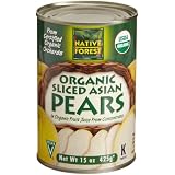 Native Forest Organic Sliced Asian Pears, 15-Ounce Cans (Pack of 6)