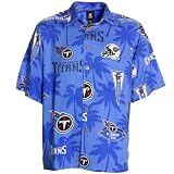 NFL Reyn Spooner Tennessee Titans Blue Hawaiian Button-Up Shirt (Large)