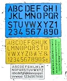 Review ANKER INTERNATIONAL PLC  / 4 LETTERING STENCILS