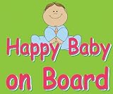 Happy Baby on Board Car Magnet Happy Baby on Board Car Magnet