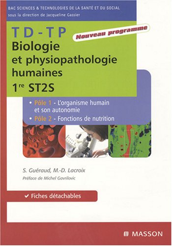 TD-TP Biologie et physiopathologie humaines 1e ST2S