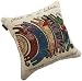 Brentwood Laurel Burch 18-Inch Embroidered Tapestry, Once in a Blue Moon, Khaki