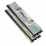 PNY Optima MD4096KD2-800 4GB 2x2GB Dual Channel Kit DDR2 800 MHz CL 5-5-5-15 PC2-6400 Desktop DIMM Memory Module