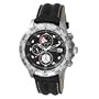 Momentum Men's 1M-SP40B2 Topograph Altimeter Black Leather Watch
