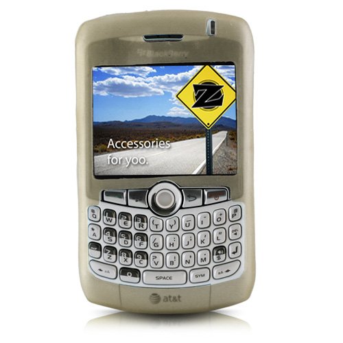 yooZoo Silicone Skin Case for RIM BlackBerry Curve 8300 series 8300 / 8310 / 8320 SmartPhone Cellphones - Misty Gray