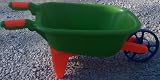 Outdoor Kids Wheel Barrow, Green, Pretend Play, Child Size Toy