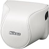 Nikon CB-N2200S Leather Body Case Set for J3 & S1 Digital Camera (White)
