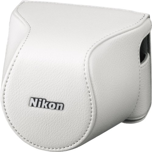 Nikon CB-N2200S Leather Body Case Set for J3 & S1 Digital Camera (White)