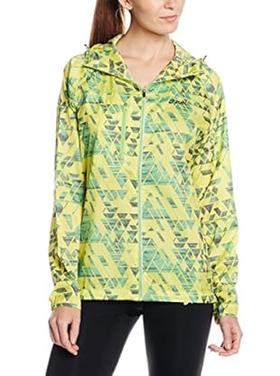 Asics Chaqueta W'S Fuji Packable (Verde / Amarillo)