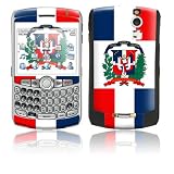 Dominican Republic Flag Design Protective Skin Decal Sticker for Blackberry Curve 8300/ 8310/ 8320 Cell Phones