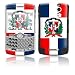 Dominican Republic Flag Design Protective Skin Decal Sticker for Blackberry Curve 8350i Cell Phones