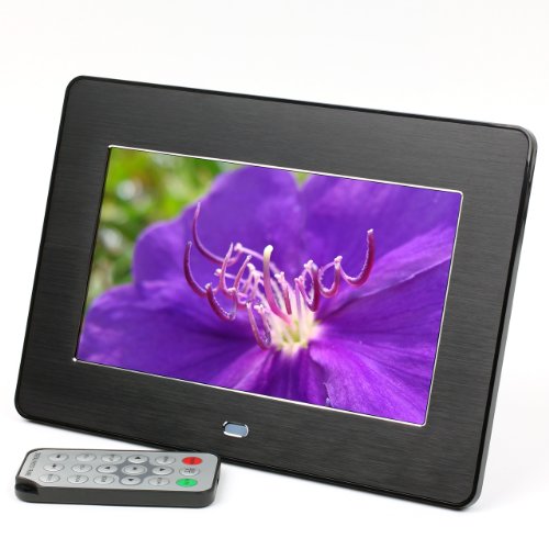 Micca M707z 7-Inch 800x480 High Resolution Digital Photo Frame With Auto On/Off Timer, MP3 and Video Player (Black)