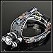 Flashlight, BORUIT RJ-3000 4 Modes 3xCree XM-L T6 4000 Lumens Rechargeable Headlamp(Black,2x18650)