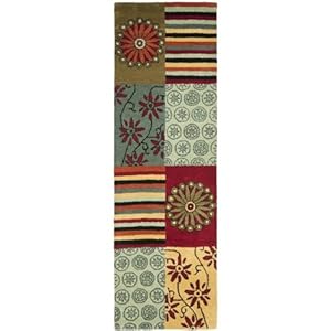 Safavieh Soho Collection Soh817a Handmade Multicolor New Zealand Wool Area Runner