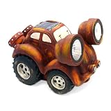 Decorative Dune Buggy Solar Powered LED Outdoor Path Light-Brown