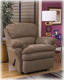 Duraplush Mocha Glider Recliner By Ashley Furniture
