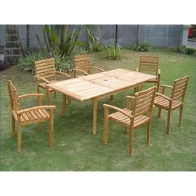 7 PC Teak Garden Patio - 94