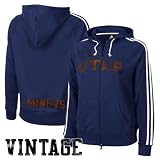 NCAA adidas UTEP Miners Ladies Navy College Town Full Zip Vintage Hoody Sweatshirt