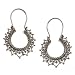 Ear Rings in Sterling Silver Indian Style 1.75 inches (ers305)