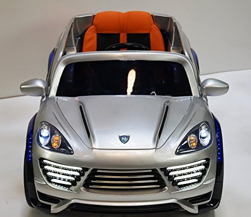 Incredible Porsche Cayenne Style 12v Battery Operated Ride on Car for Kids with Remote Control-Silver