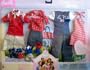 Barbie - Happy Family Fashions - Red + Blue Fashion Clothes for Midge, Alan, Ryan & NIkki - 2003 Mattel