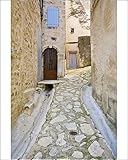 IMAGE OF Photographic Prints of Narrow cobbled passageway in the ancient hilltop town, Simiane la Rotonde, from Robert Harding