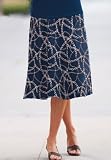 A-Line Linen/Rayon Skirt