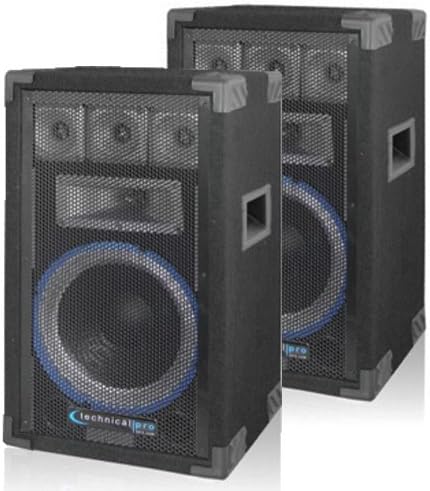 2 Technical Pro VRTX10 Passive 5 Way DJ Speakers 1600 Watts New