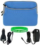 MSI Wind U120 10-Inch Netbook Sleeve Case - Bundle with 12V Car and Wall Charger