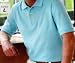 NWT ROYAL CLASS PIMA COTTON GOLF LT BLUE POLO SHIRT SIZE LARGE: FREE SHIPPING