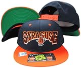 Syracuse Orangemen Navy/Orange Two Tone Plastic Snapback Adjustable Plastic Snap Back Hat / Cap