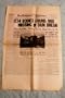 San Francisco Examiner March 14, 1928 274 Bodies Found, 865 Missing in St. Francis Dam Break (North of Los Angeles California) / The Commercial Appeal July 11, 1918 Nashville Tennessee Train Wreck -- Yanks Stop Huns Who Try to Cross Marne (Newspaper Reprint)