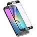 G-WACK Curved Full Coverage Tempered Glass Screen Protector for Samsung Galaxy S6edge (Black)