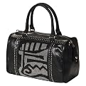 Nicole Lee® U.S.A. Tribal Bead Boston Bag - Black